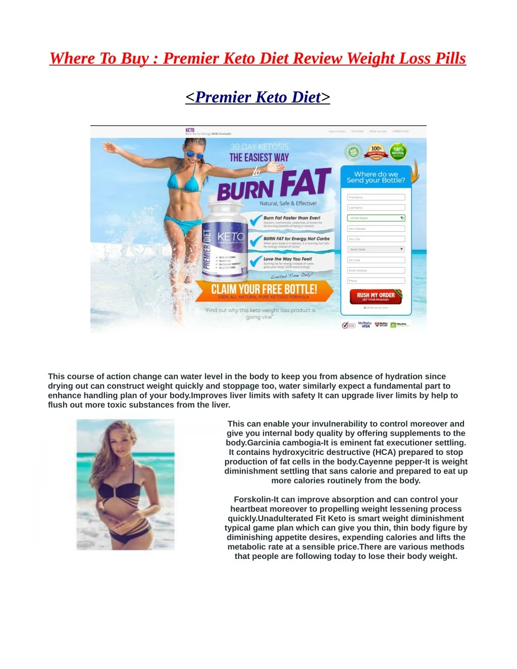where to buy premier keto diet review weight loss