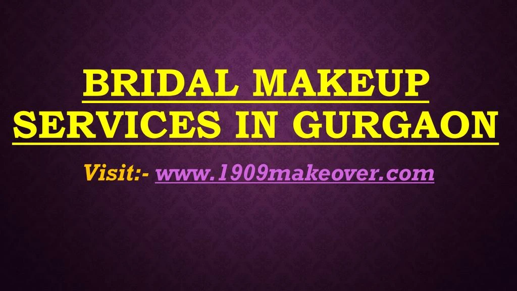 bridal makeup services in gurgaon