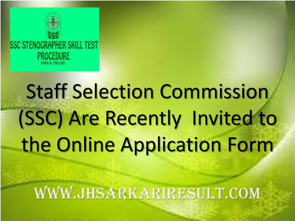 staff selection commission ssc are recently