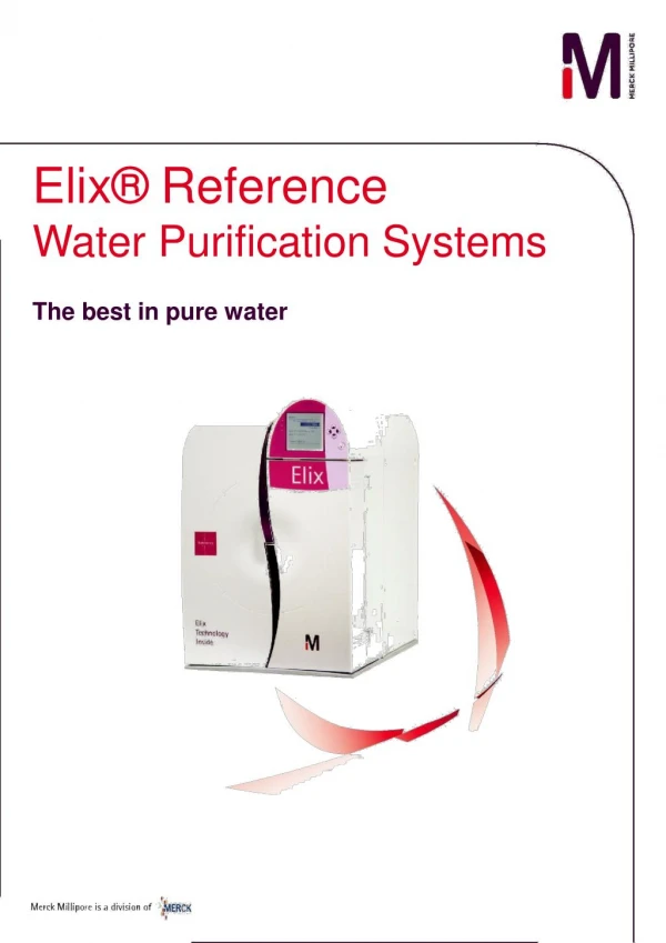 Elix Reference Pure Water Purification System