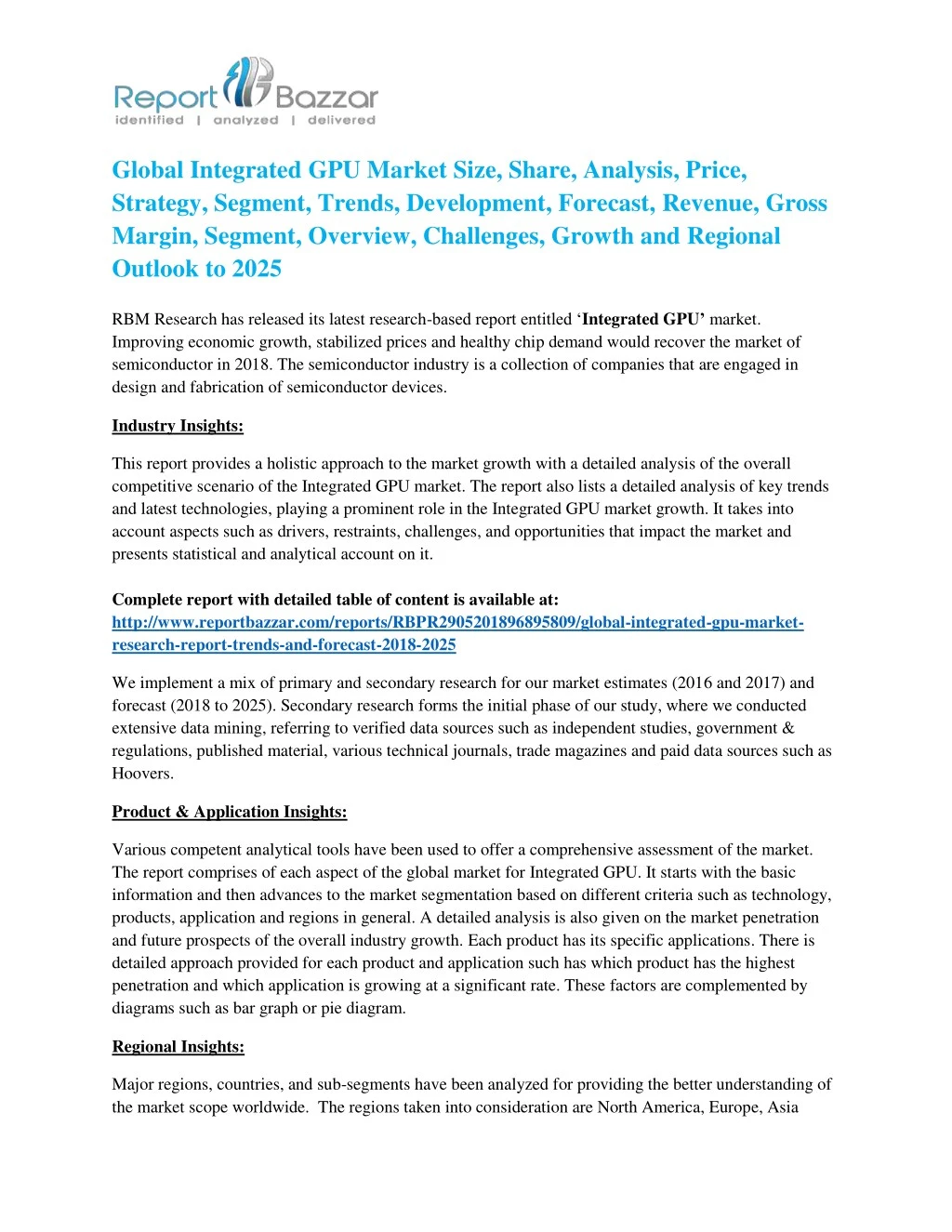 global integrated gpu market size share analysis