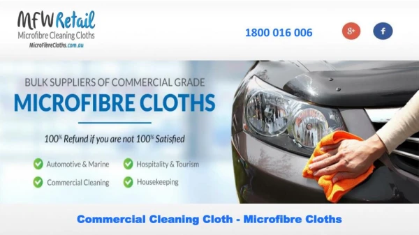 Commercial Cleaning Cloth - Microfibre Cloths