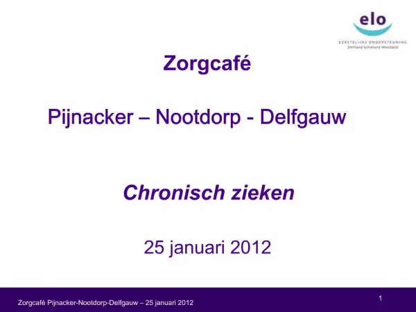 Zorgcaf Pijnacker-Nootdorp-Delfgauw 25 januari 2012