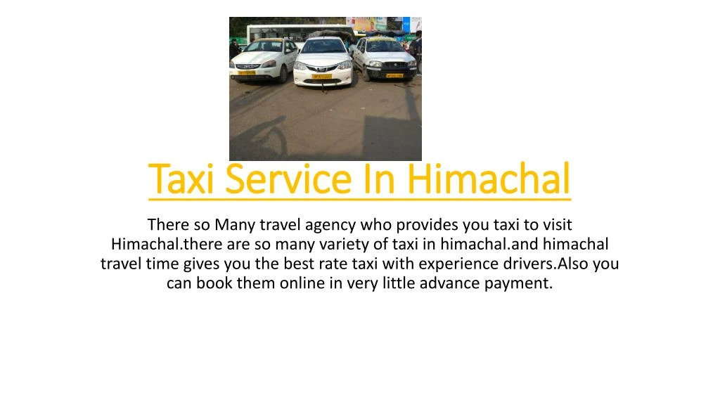 taxi service in himachal