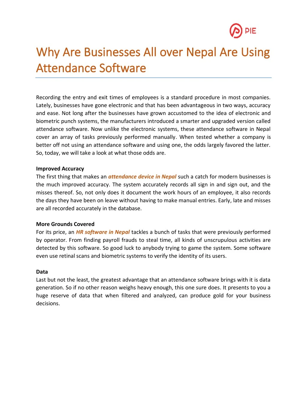 why are businesses all over nepal are using