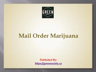 Mail Order Marijuana - slide 1