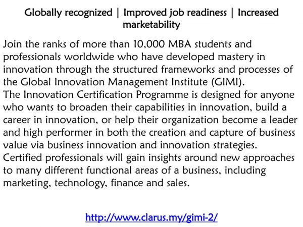 Management Consulting Courses Malaysia - Clarus