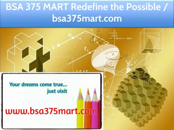 BSA 375 MART Redefine the Possible / bsa375mart.com