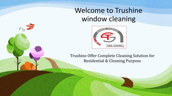 Residential Window Cleaning with Trushinewindowcleaning.com