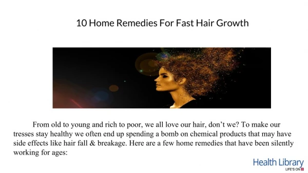 10 Home Remedies For Fast Hair Growth - Health Library