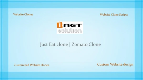 Get online food ordering scripts like Just eat clone from I-Netsolution