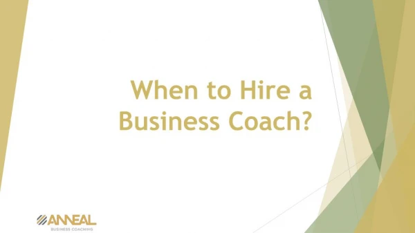 When to Hire a Business Coach