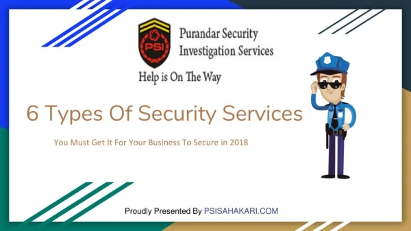 6 Types Of Security Services For Your Business in 2018