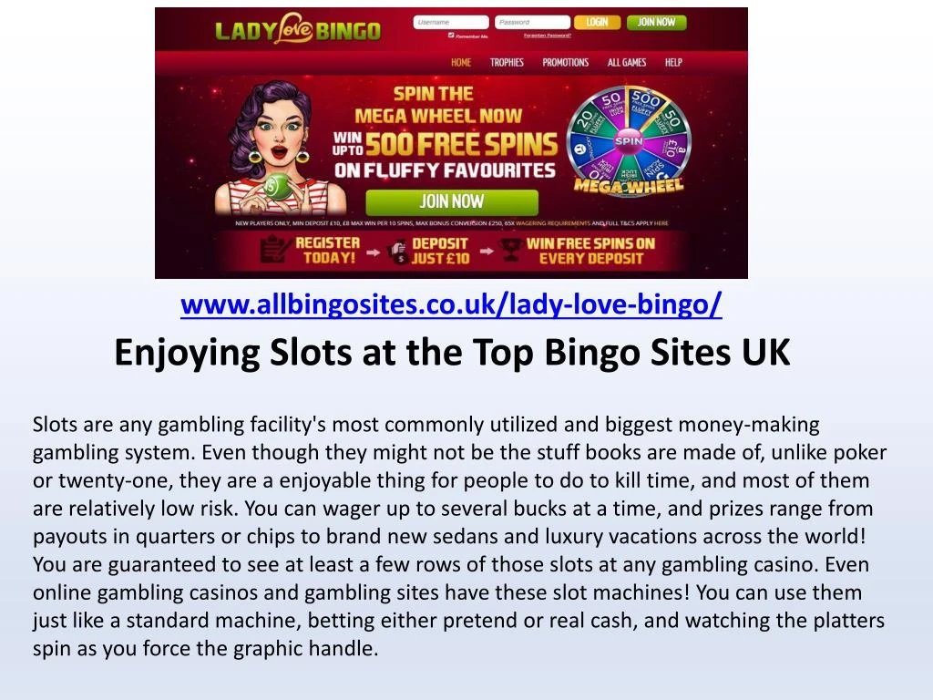 www allbingosites co uk lady love bingo