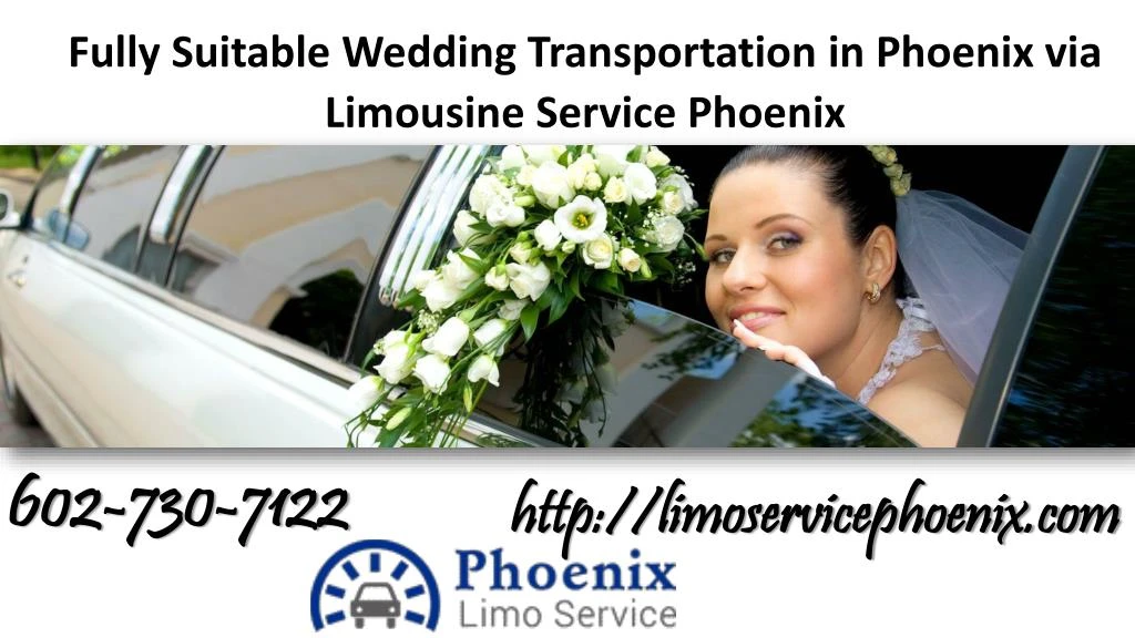 fully suitable wedding transportation in phoenix