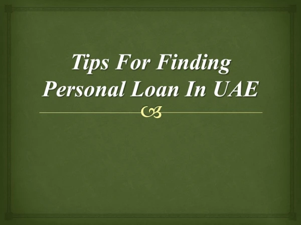 Personal Loan in UAE