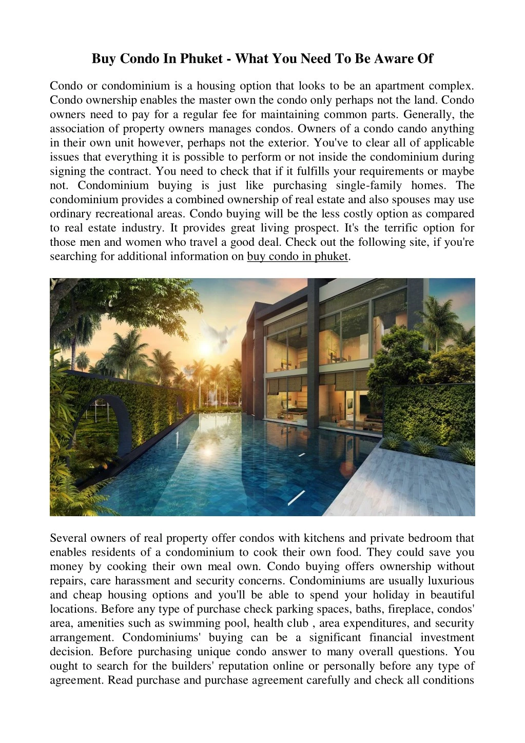 buy condo in phuket what you need to be aware of