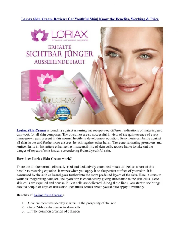 http://junivive.fr/loriax-skin-cream/