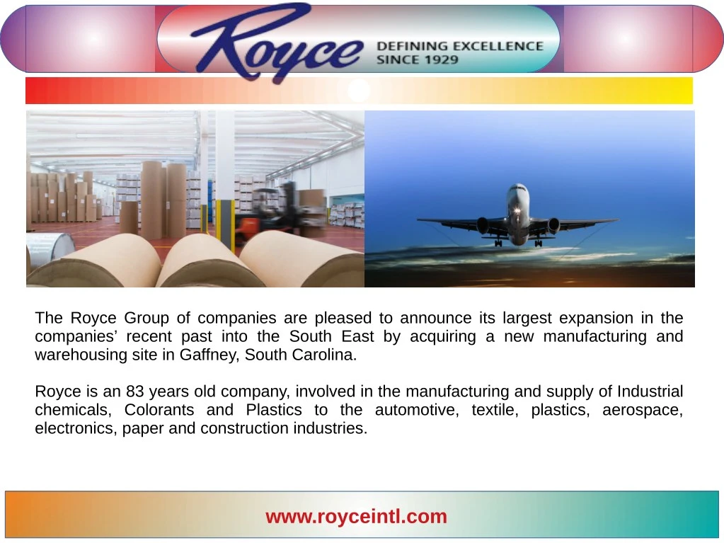 the royce group of companies are pleased
