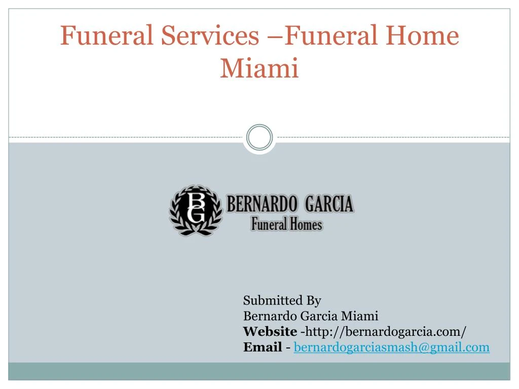 funeral services funeral home miami