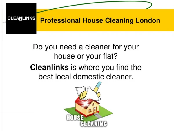 Professional house cleaning with Cleanlinks