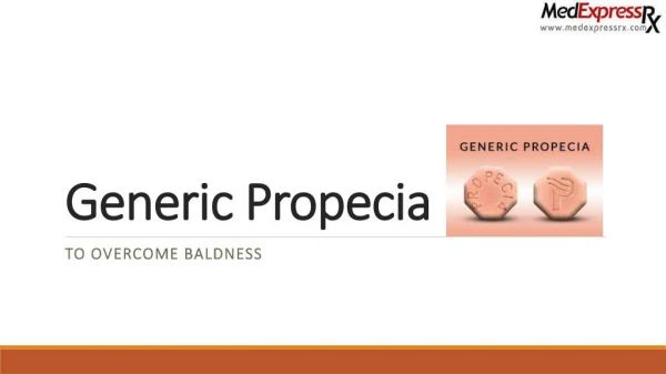Generic Propecia 1mg - The solution for hair thinning problem