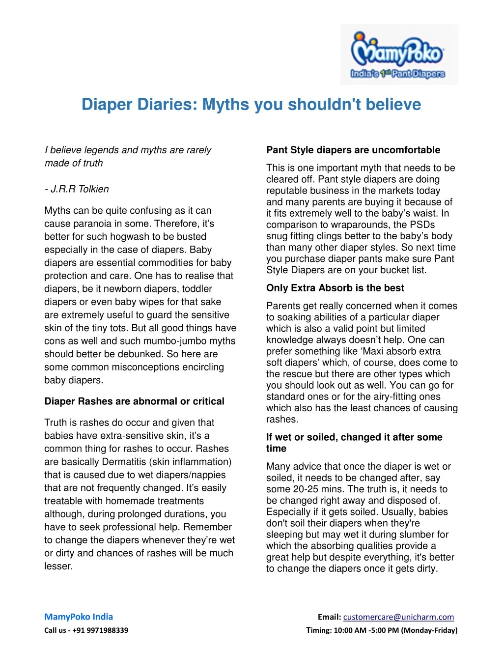 diaper diaries myths you shouldn t believe