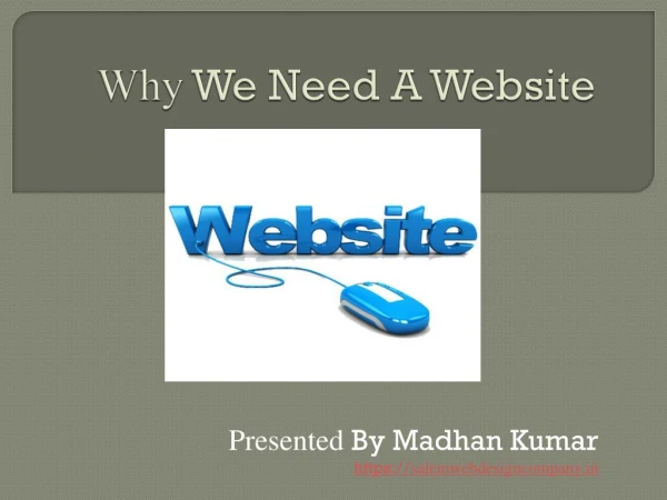 Why you need A Website