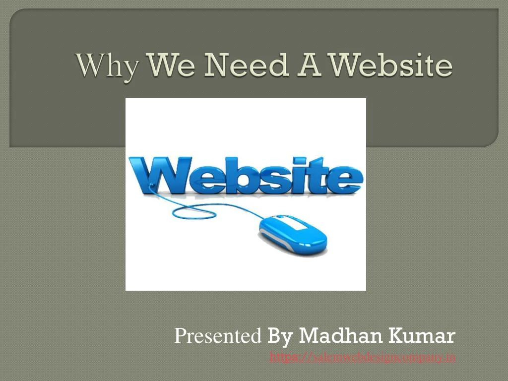 why we need a website