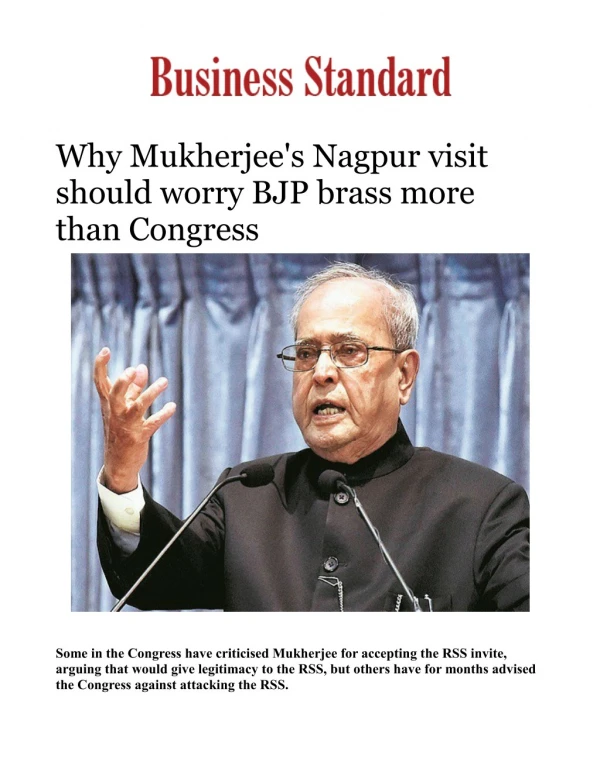 Why Mukherjee's Nagpur visit should worry BJP brass more than Congress