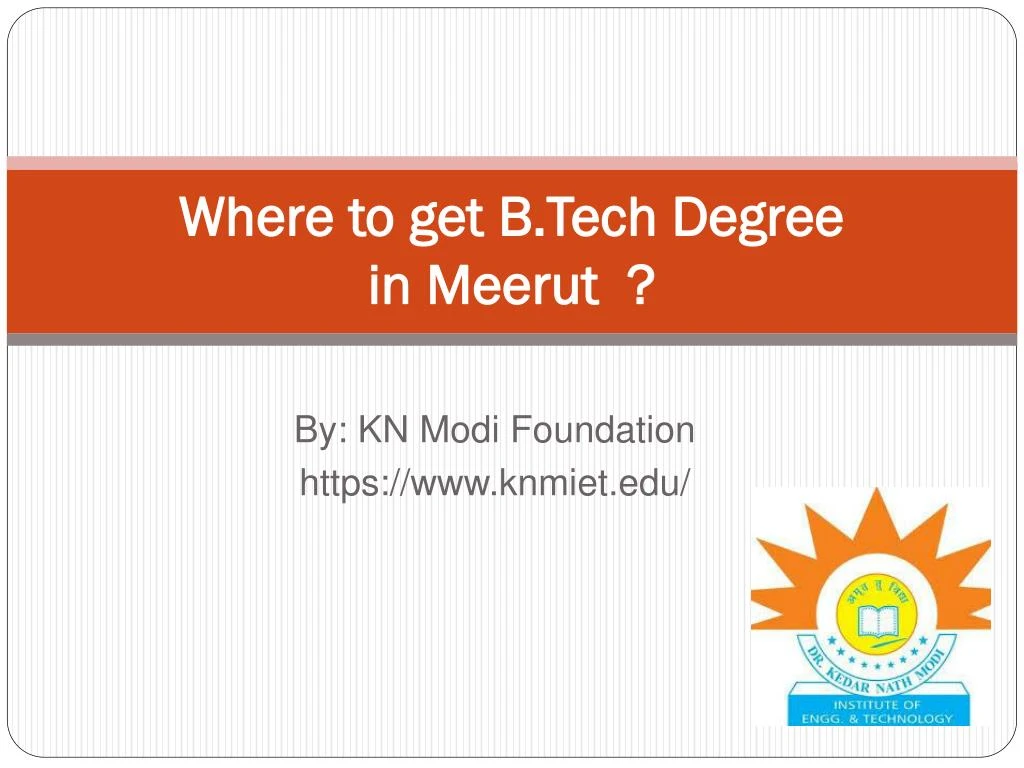 where to get b tech degree in meerut