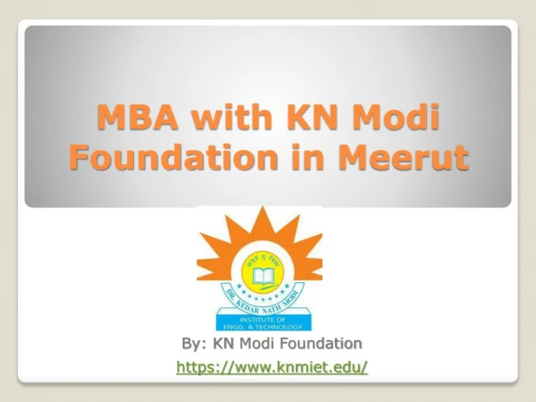 Top MBA Institute in Meerut
