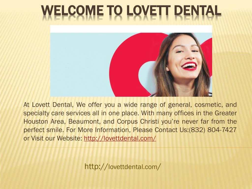 welcome to lovett dental