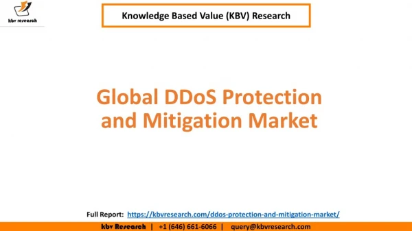 Global DDoS Protection and Mitigation Market Share