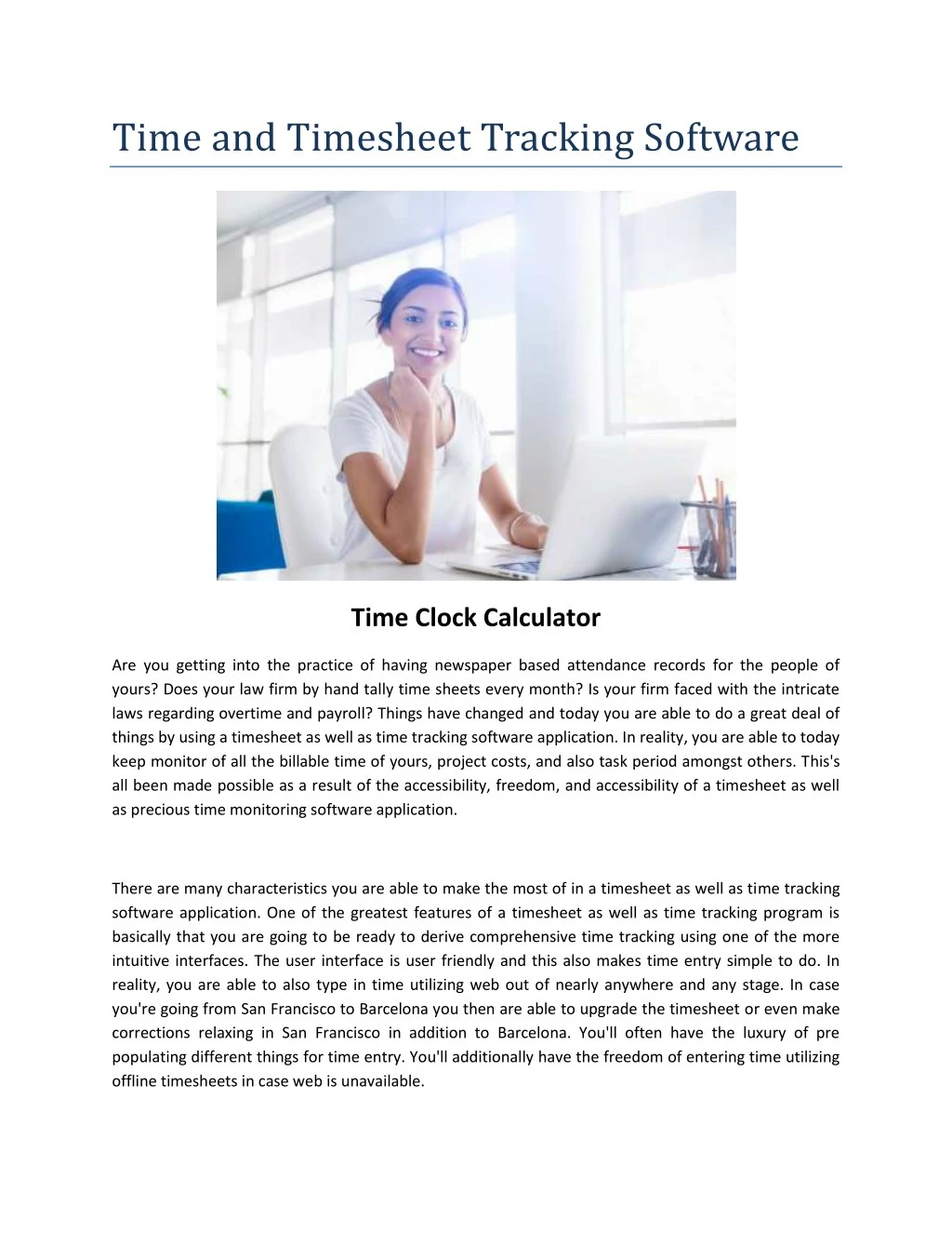 time and timesheet tracking software