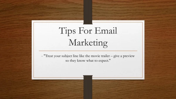 Tips For Email Marketing | KVN Mail