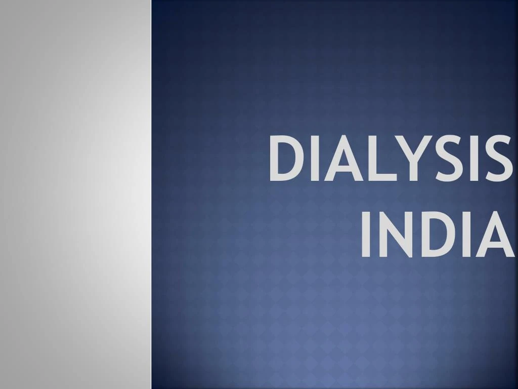 dialysis india