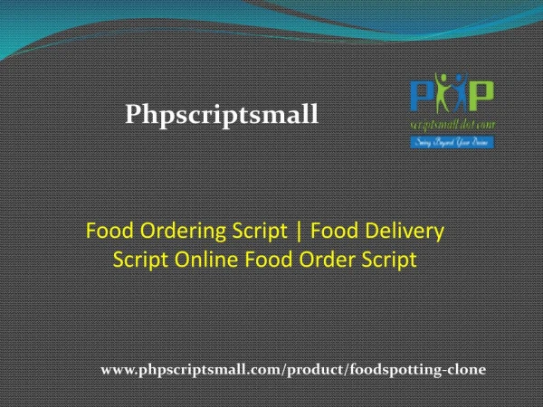 Food Ordering Script | Food Delivery Script - Online Food Order Script