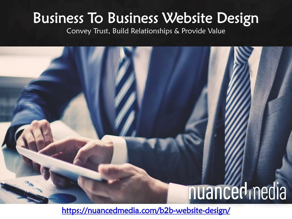 business to business website design convey trust