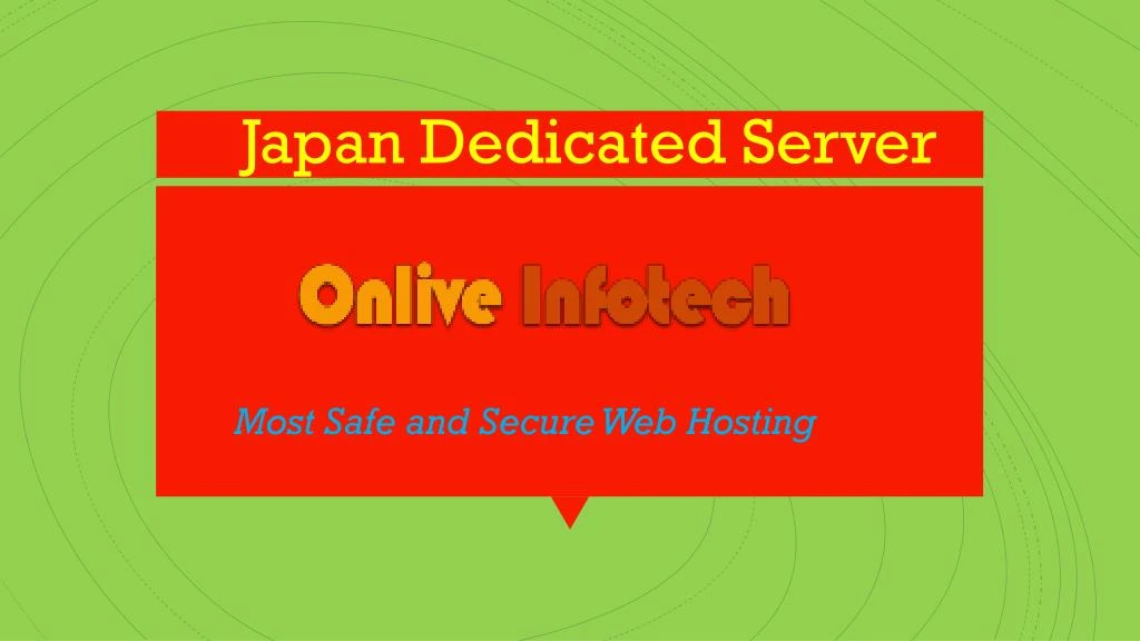 japan dedicated server