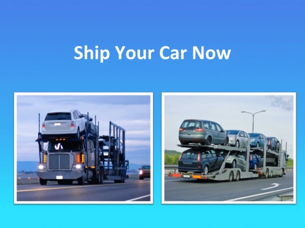 Find the reliable and affordable shipping services to Ship Car