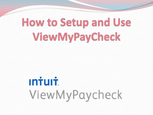 How to Setup and Use ViewMyPayCheck