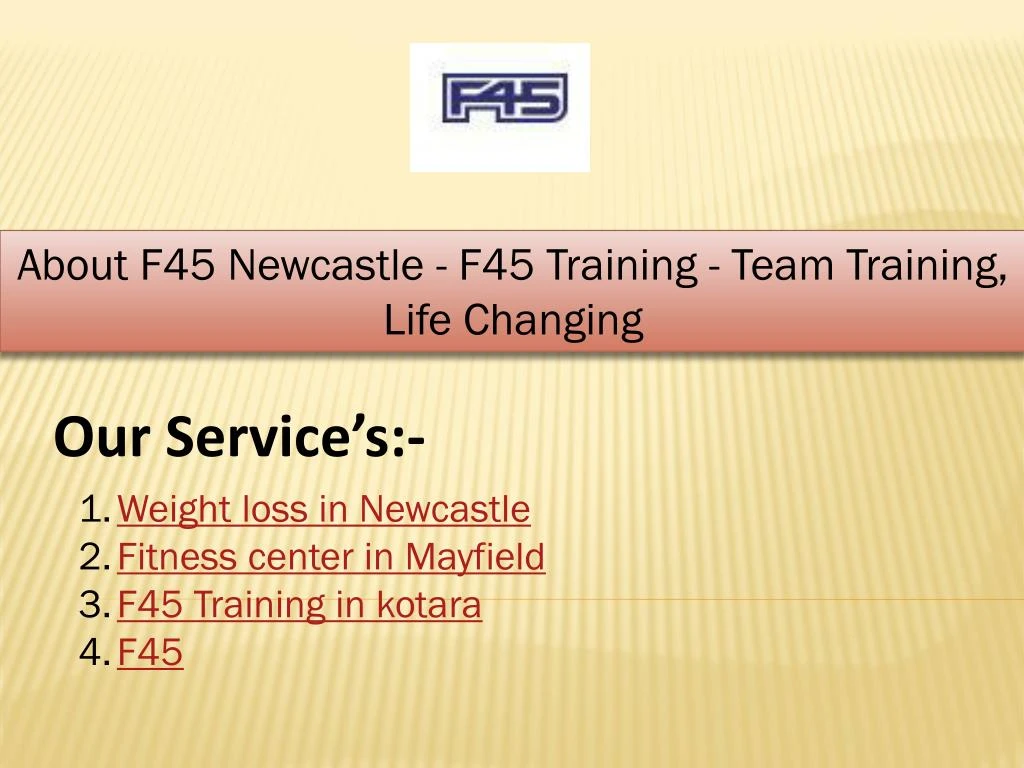 about f45 newcastle f45 training team training