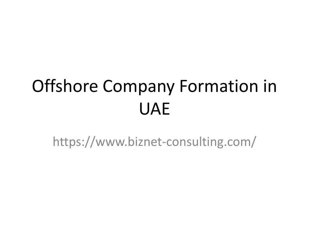 offshore company formation in uae