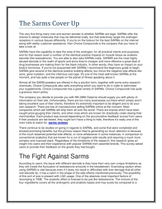 what are sarms - slide 1