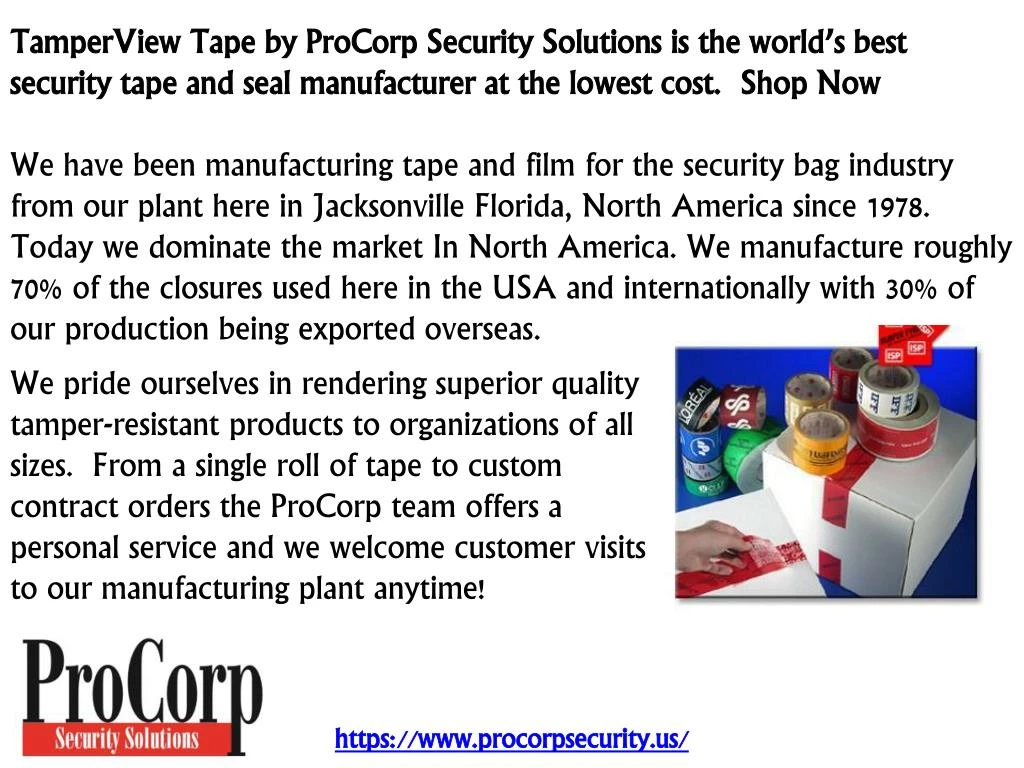 tamperview tape by procorp security solutions