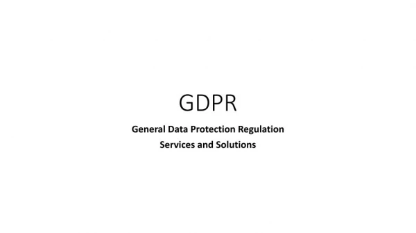 GDPR Consultancy Services and Solutions | Ampcus