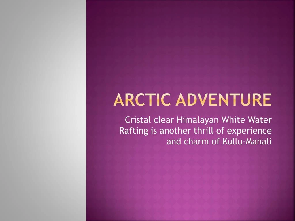 arctic adventure