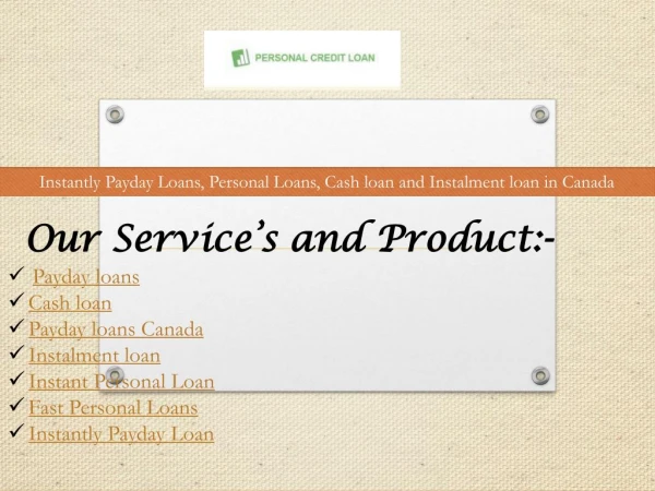 Get Information About Payday loans Canada