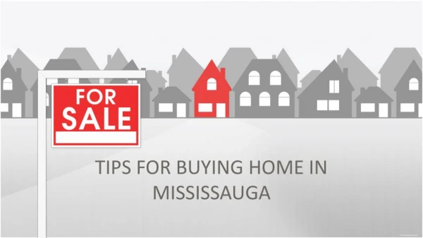 Tips For Buying Home in Mississauga | Shashank Saini